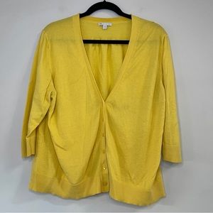 Gap Factory Yellow Cardigan